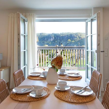 Traumhaftes Gästehaus an Elbe und Bastei Rathen Exterior foto