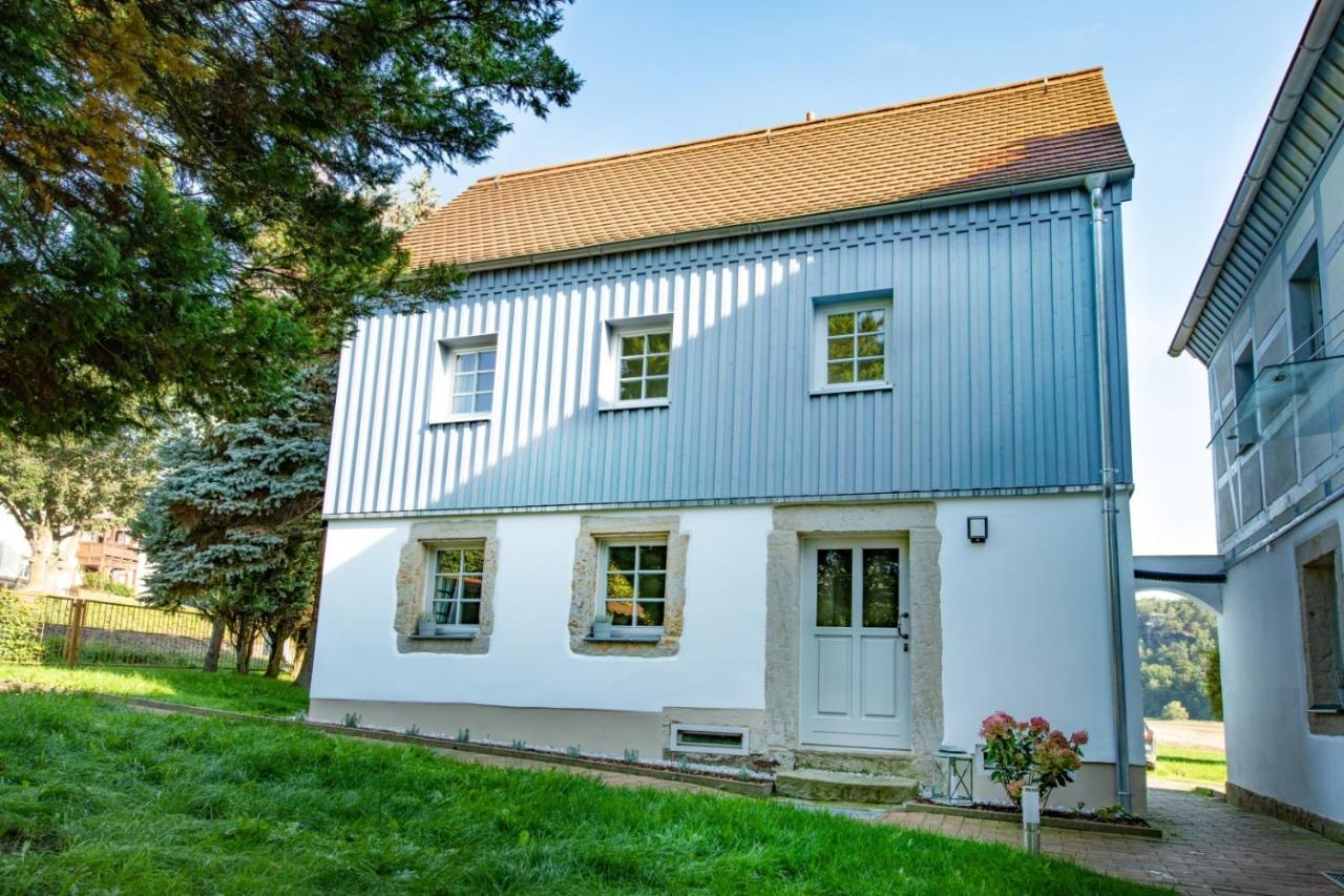 Traumhaftes Gästehaus an Elbe und Bastei Rathen Exterior foto